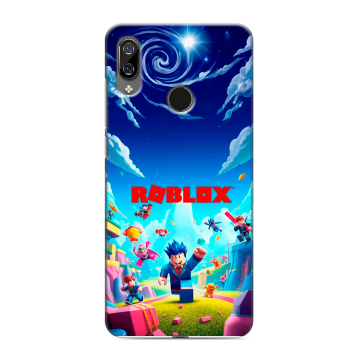 Силиконовый чехол на BQ 6040L Magic с принтом Roblox Роблокс