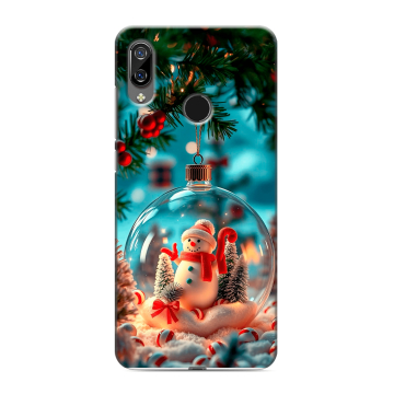 Силиконовый чехол на BQ 6040L Magic с принтом Новый год
