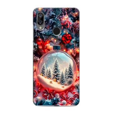 Силиконовый чехол на BQ 6040L Magic с принтом Новый год