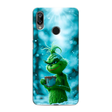 Силиконовый чехол на BQ 6040L Magic с принтом Новый год гринч