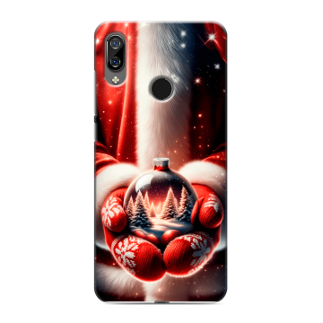 Силиконовый чехол на BQ 6040L Magic с принтом Новый год