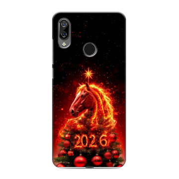 Силиконовый чехол на BQ 6040L Magic с принтом Новый год