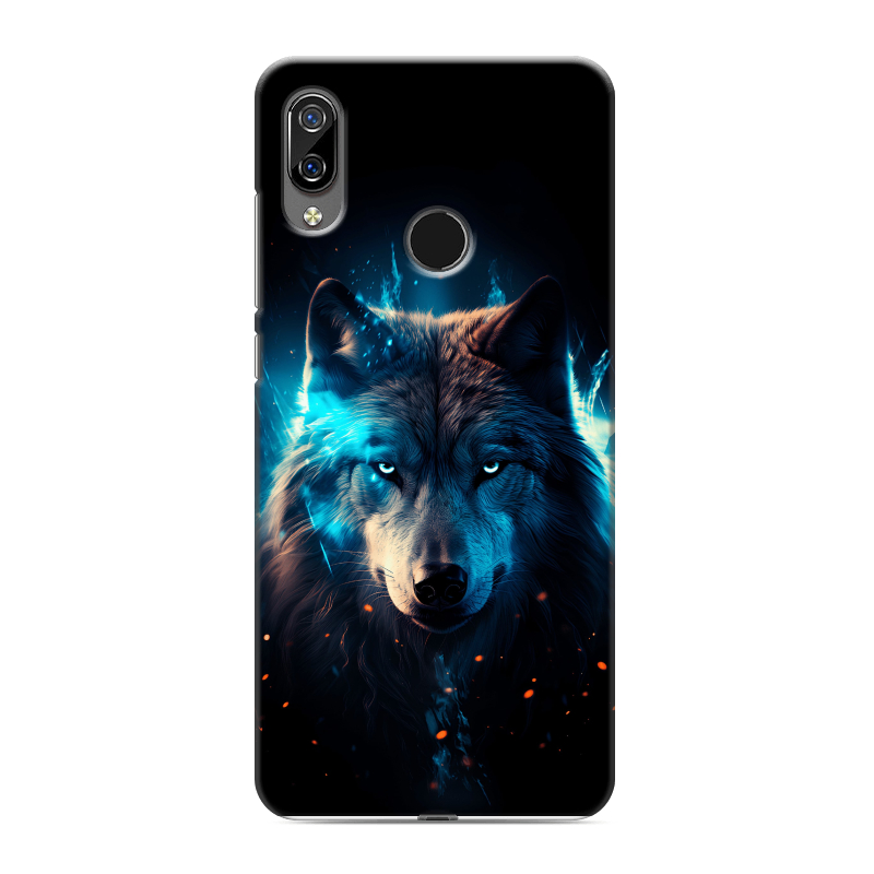 Силиконовый чехол на BQ 6040L Magic с принтом Волк ночной Силиконовый чехол на BQ 6040L Magic с принтом Волк ночной