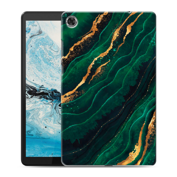 Силиконовый чехол на планшета Lenovo Tab M8 с принтом Мрамор зеленое золото Силиконовый чехол на планшета Lenovo Tab M8 с принтом Мрамор зеленое золото