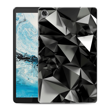 Силиконовый чехол на планшета Lenovo Tab M8 с принтом Черные кристаллы Силиконовый чехол на планшета Lenovo Tab M8 с принтом Черные кристаллы