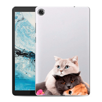 Силиконовый чехол на планшета Lenovo Tab M8 с принтом Кошки Силиконовый чехол на планшета Lenovo Tab M8 с принтом Кошки