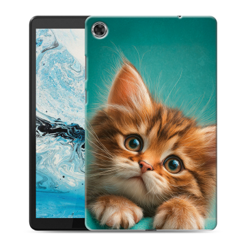 Силиконовый чехол на Lenovo Tab M8 с принтом котенок