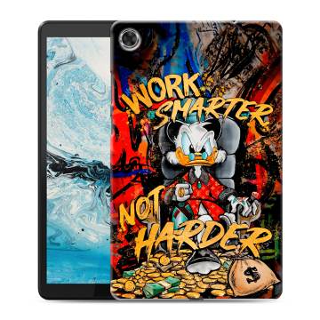 Силиконовый чехол на Lenovo Tab M8 с принтом Дональд Дак Деньги