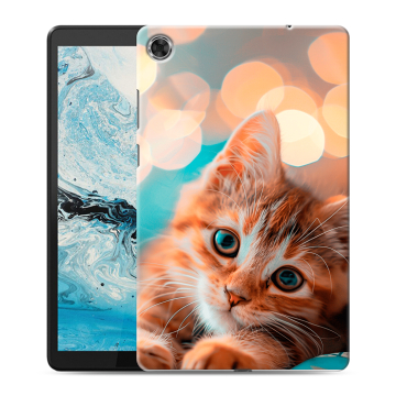 Силиконовый чехол на Lenovo Tab M8 с принтом котик
