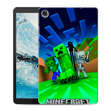 Силиконовый чехол на Lenovo Tab M8 с принтом Майнкрафт