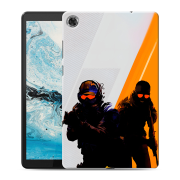 Силиконовый чехол на Lenovo Tab M8 с принтом Контер страйк Counter strike