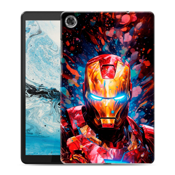 Силиконовый чехол на Lenovo Tab M8 с принтом Железный человек Ironman