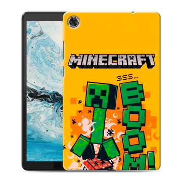 Силиконовый чехол на Lenovo Tab M8 с принтом Майнкрафт Minecraft