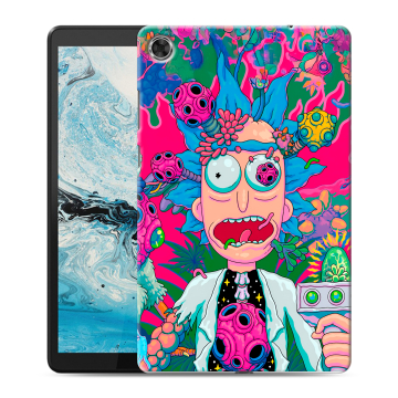 Силиконовый чехол на Lenovo Tab M8 с принтом Рик и Морти Rick Morty