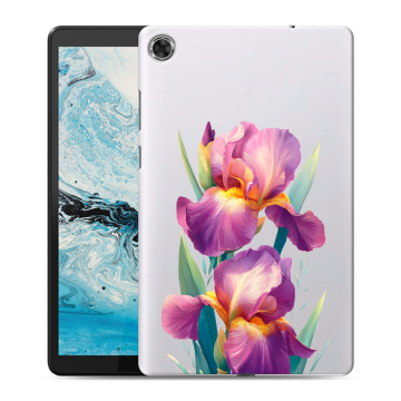 Силиконовый чехол на Lenovo Tab M8 с принтом Цветы орхидеи