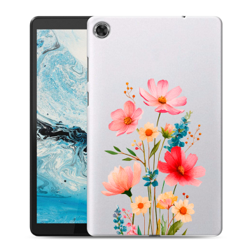 Силиконовый чехол на Lenovo Tab M8 с принтом Цветы