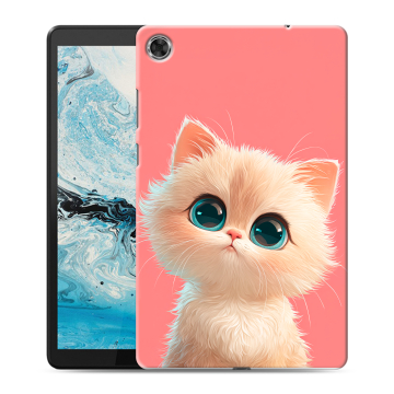 Силиконовый чехол на Lenovo Tab M8 с принтом Розовый котенок