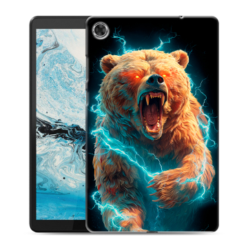 Силиконовый чехол на Lenovo Tab M8 с принтом Медведь
