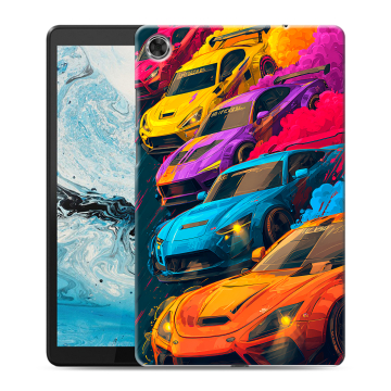 Силиконовый чехол на Lenovo Tab M8 с принтом Тачки
