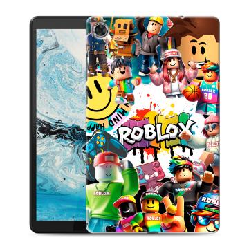 Силиконовый чехол на Lenovo Tab M8 с принтом Roblox Роблокс