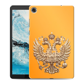 Силиконовый чехол на Lenovo Tab M8 с принтом Герб Флаг России