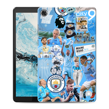 Силиконовый чехол на Lenovo Tab M8 с принтом Man City Манчестер Сити