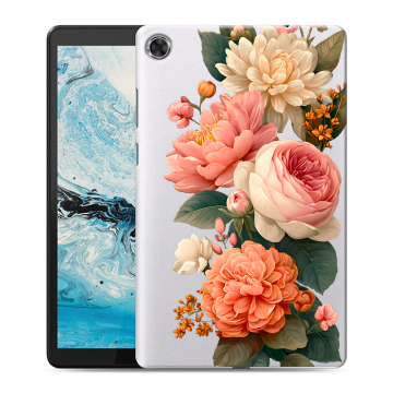 Силиконовый чехол на Lenovo Tab M8 с принтом цветы