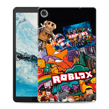 Силиконовый чехол на Lenovo Tab M8 с принтом Roblox Роблокс