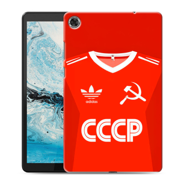 Силиконовый чехол на Lenovo Tab M8 с принтом Флаг Герб СССР