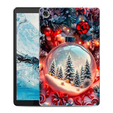 Силиконовый чехол на Lenovo Tab M8 с принтом Новый год