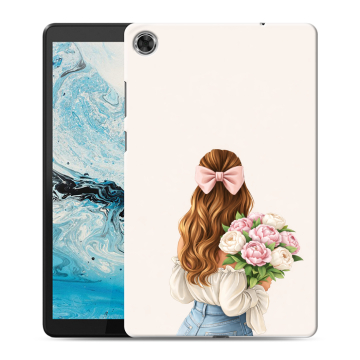 Силиконовый чехол на Lenovo Tab M8 с принтом женский
