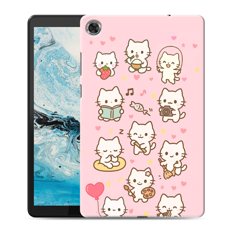 Силиконовый чехол на Lenovo Tab M8 с принтом Hello Kitty Хелоу Кити Силиконовый чехол на Lenovo Tab M8 с принтом Hello Kitty Хелоу Кити