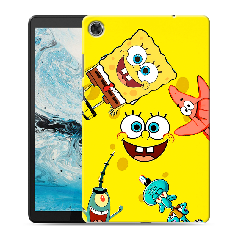 Силиконовый чехол на Lenovo Tab M8 с принтом Спанч боб Спанчбоб Силиконовый чехол на Lenovo Tab M8 с принтом Спанч боб Спанчбоб