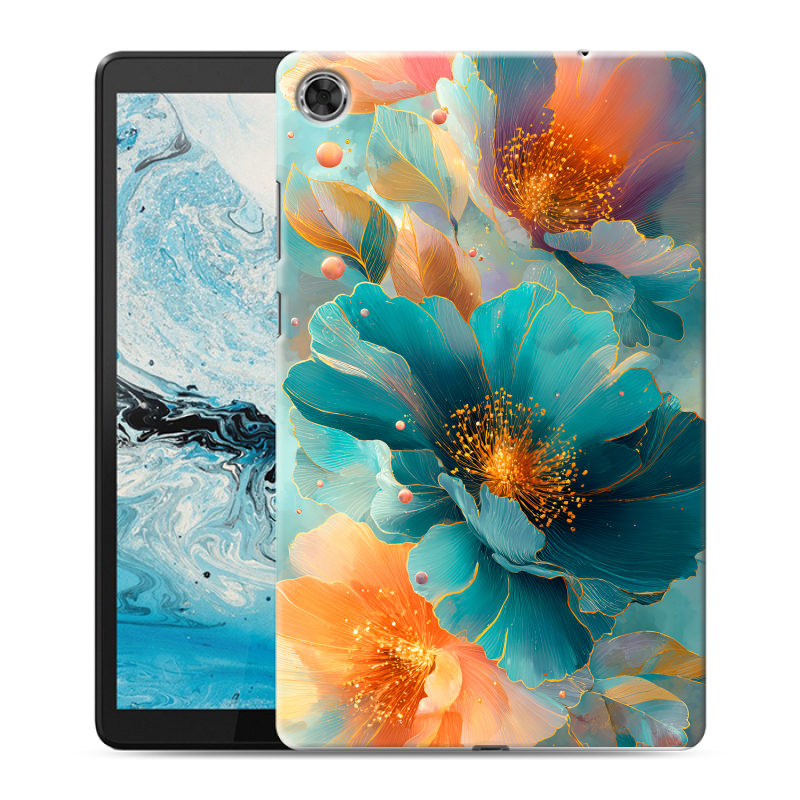 Силиконовый чехол на Lenovo Tab M8 с принтом Цветы Силиконовый чехол на Lenovo Tab M8 с принтом Цветы