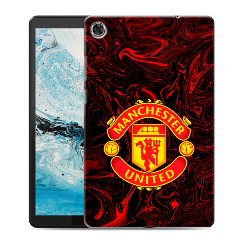 Силиконовый чехол на Lenovo Tab M8 с принтом Manchester United Силиконовый чехол на Lenovo Tab M8 с принтом Manchester United