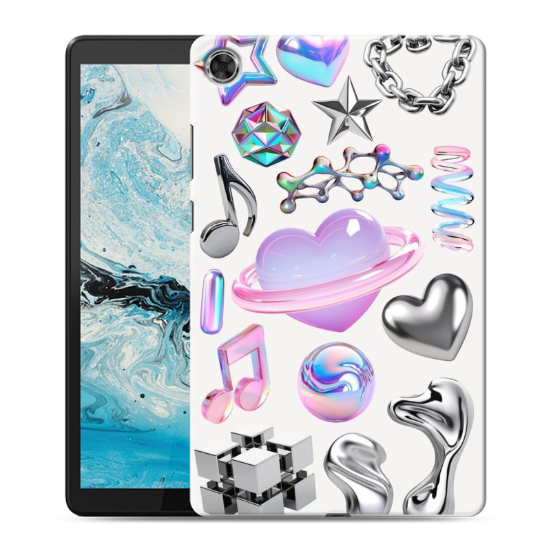 Силиконовый чехол на Lenovo Tab M8 с принтом Y2K Силиконовый чехол на Lenovo Tab M8 с принтом Y2K