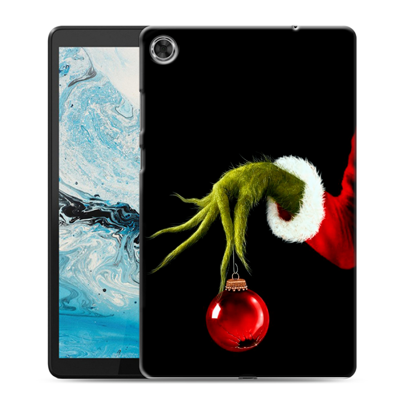 Силиконовый чехол на Lenovo Tab M8 с принтом Новый год Гринч Силиконовый чехол на Lenovo Tab M8 с принтом Новый год Гринч