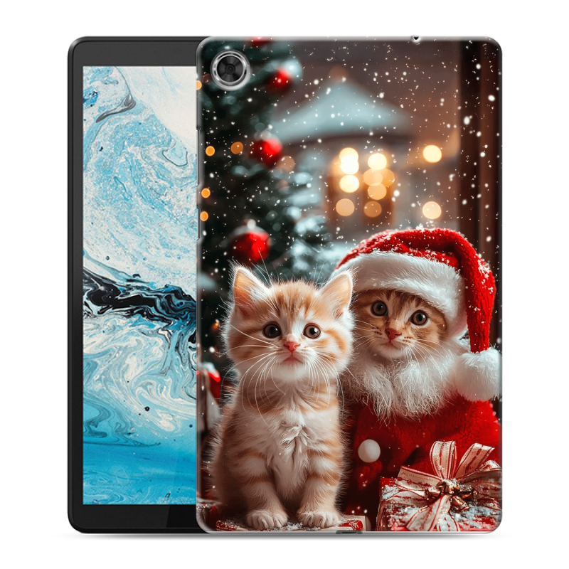 Силиконовый чехол на Lenovo Tab M8 с принтом Новый год Силиконовый чехол на Lenovo Tab M8 с принтом Новый год