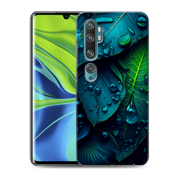 Силиконовый противоударный чехол на Xiaomi Mi Note 10 с принтом Листья Силиконовый противоударный чехол на Xiaomi Mi Note 10 с принтом Листья
