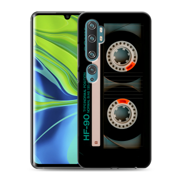 Силиконовый противоударный чехол на Xiaomi Mi Note 10 с принтом Кассета