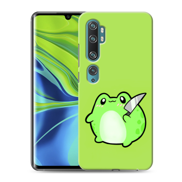 Силиконовый противоударный чехол на Xiaomi Mi Note 10 с принтом Лягушенок
