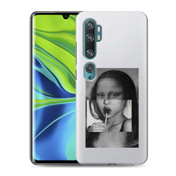 Силиконовый противоударный чехол на Xiaomi Mi Note 10 с принтом Мона Лиза