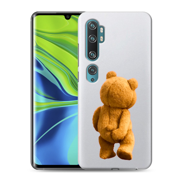 Силиконовый противоударный чехол на Xiaomi Mi Note 10 с принтом Медведь