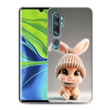 Силиконовый противоударный чехол на Xiaomi Mi Note 10 с принтом Кролик