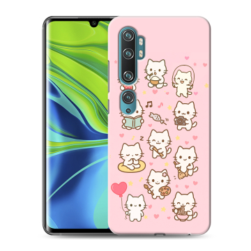 Силиконовый противоударный чехол на Xiaomi Mi Note 10 с принтом Hello Kitty Хелоу Кити
