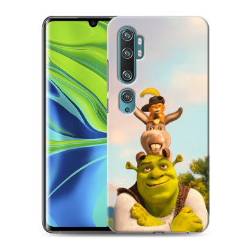Силиконовый противоударный чехол на Xiaomi Mi Note 10 с принтом Шрек Shrek