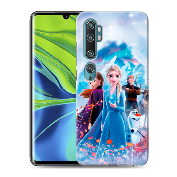 Силиконовый противоударный чехол на Xiaomi Mi Note 10 с принтом Холодное сердце Frozen Силиконовый противоударный чехол на Xiaomi Mi Note 10 с принтом Холодное сердце Frozen