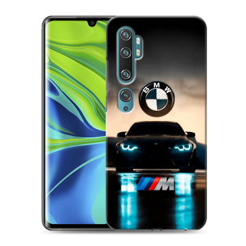 Силиконовый противоударный чехол на Xiaomi Mi Note 10 с принтом БМВ BMW