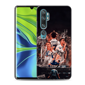 Силиконовый противоударный чехол на Xiaomi Mi Note 10 с принтом Реал Роналдо Real Ronaldo Силиконовый противоударный чехол на Xiaomi Mi Note 10 с принтом Реал Роналдо Real Ronaldo