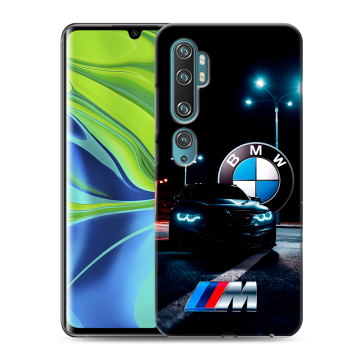 Силиконовый противоударный чехол на Xiaomi Mi Note 10 с принтом БМВ BMW